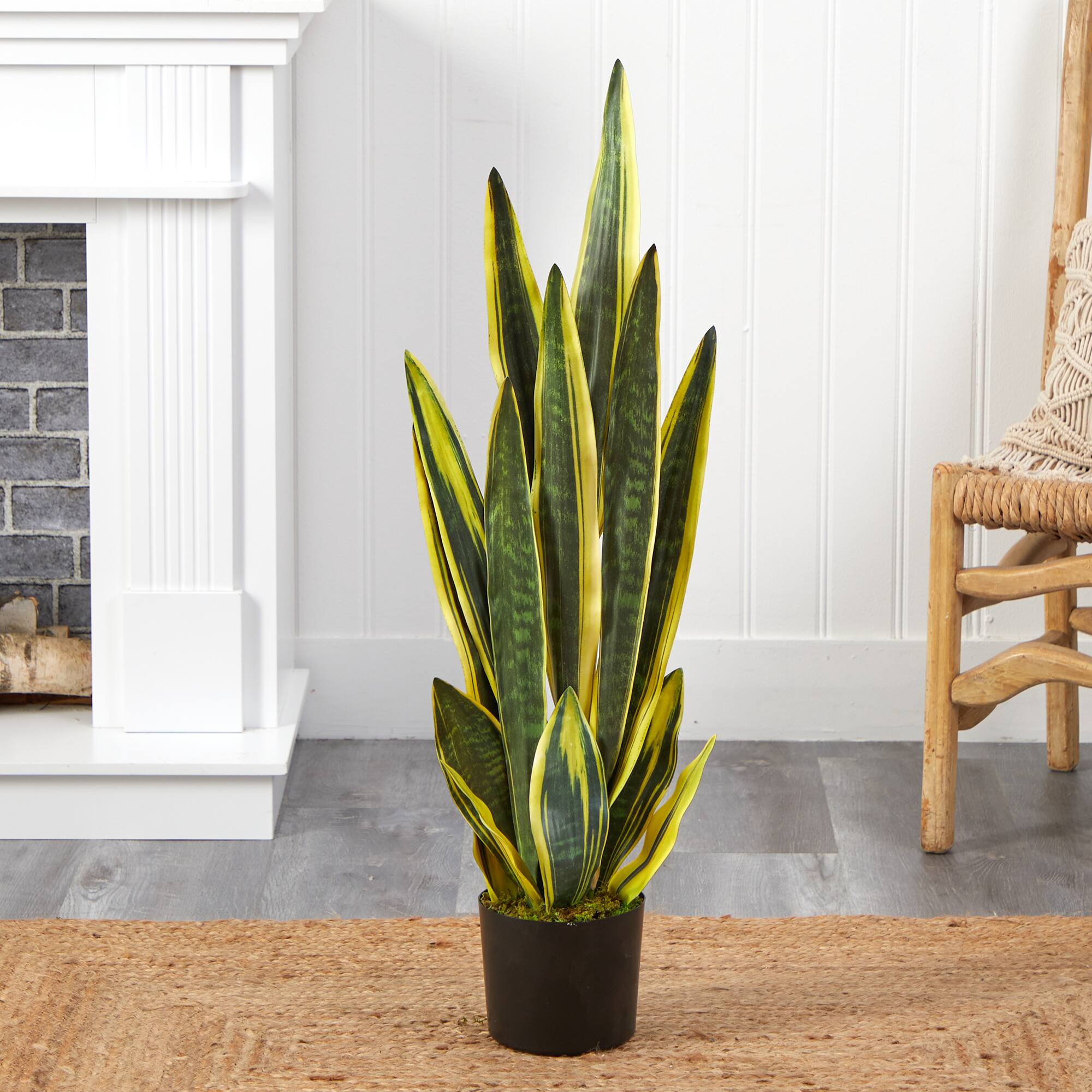 3ft. Potted Artificial Snake Plant